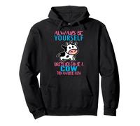 Siempre sé tú Mismo a Menos Que Puedas ser una Vaca Funny Farmer Cow Sudadera con Capucha