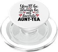 Siempre Serás Mi Tía Favorita Tea Pun Coffee Lover PopSockets PopGrip para MagSafe