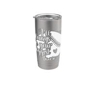 Siempre seré tu mayor Fan Baseball Vaso térmico de acero inoxidable de doble pared