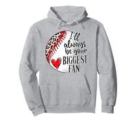 Siempre seré tu mayor fan del béisbol mamá deporte mamá Sudadera con Capucha