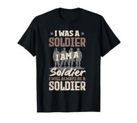 Siempre seré un Soldado, un Veterano Masculino Vintage Camiseta