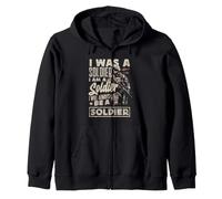 Siempre seré un Soldado, un Veterano Masculino Vintage Sudadera con Capucha