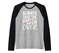 Siempre tome el control divertido de apuestas deportivas Parlay Moneyline Camiseta Manga Raglan