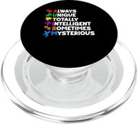Siempre único Totalmente Inteligente y Misterioso Apoyo para el Autismo PopSockets PopGrip para MagSafe