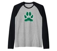 Siena College Saints - Bernie Saint Bernard Paw Logo Camiseta Manga Raglan