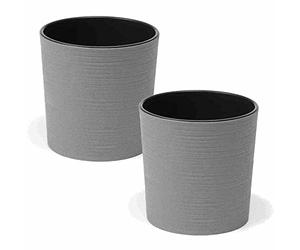 Siena Garden Eco Lens - Juego de 2 Lentes (25 cm), Color Gris