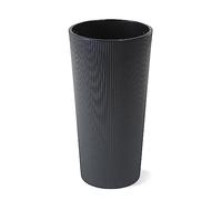 Siena Garden Eco - Tarro Redondo (25,5 x 25,5 x 46,6 cm), Color Gris