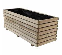 Siena Garden Macetero Ella 100 de Madera, 100 x 40 x 40 cm