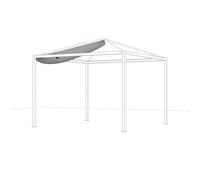 Siena Garden Schattenmanufaktur® Comuna - Funda Aquashield de 100% poliéster en gris claro, con filtros ActiveAir®