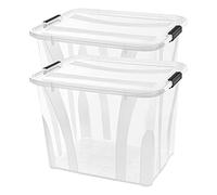 Siena Home Anzio - Caja de almacenaje (55 L, 2 unidades)