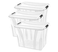Siena Home Anzio - Caja de almacenaje (55 L, 3 unidades)