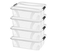 Siena Home Anzio - Caja de almacenaje (7 L, 4 unidades)