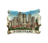 Siena Italia 3D San Gimignano Imán de Refrigerador Recuerdos Turísticos Resina Pegatinas Magnéticas Imán de Nevera Hogar y Cocina Decoración de China
