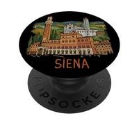 Siena Italia - Recuerdo de Viaje histórico de la Ciudad PopSockets PopGrip Adhesivo