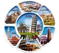 Siena Roma Pisa Venecia Florencia Lucca Italia Imán de Nevera 3D Resina de la Ciudad de Viaje Recuerdo Colección de Regalo Fuerte Etiqueta Engomada refrigerador