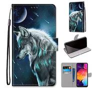 SIENIANLINE Funda para Samsung Galaxy A50, Funda Libro Samsung A50, Funda Samsung Galaxy A50 con Tapa Magnético, Cuero Premium Flip Folio Carcasa Case para Galaxy A50