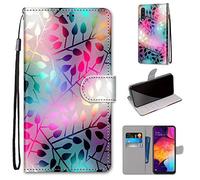 SIENIANLINE Funda para Samsung Galaxy A50, Funda Libro Samsung A50, Funda Samsung Galaxy A50 con Tapa Magnético, Cuero Premium Flip Folio Carcasa Case para Galaxy A50
