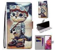 SIENIANLINE Funda para Samsung Galaxy S20 FE 4G/5G PU Cartera Flip