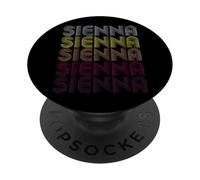 Sienna Primer Nombre Dado Orgullo Retro Personalizado PopSockets PopGrip Adhesivo