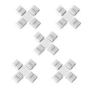 Sienoc 5 PK tira del RGB conector conectores de esquina cruciforme clic LED SMD adaptador de conector rápido