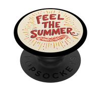 Siente el emblema del logotipo de verano PopSockets PopGrip Adhesivo