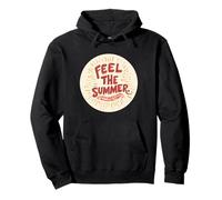 Siente el emblema del logotipo de verano Sudadera con Capucha