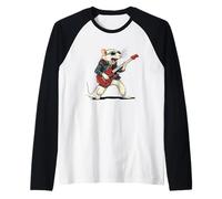 Siente la música con esta Rata Blanca Mecedora Camiseta Manga Raglan