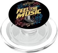 Siente la música Guitarra eléctrica Diseño Amante de la música PopSockets PopGrip para MagSafe