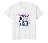 Siéntelo en tu Alma: Persigue Tus sueños inspiradores Camiseta, Niños, Blanco, 4 años