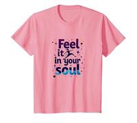 Siéntelo en tu Alma: Persigue Tus sueños inspiradores Camiseta, Niños, Rosado, 4 años