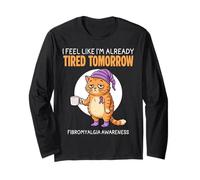 Siento Que ya Estoy Cansado mañana Conciencia de la fibromialgia Manga Larga