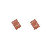 Siepificius 10 fundas protectoras para pasaportes de identificación de viaje, tarjetas de crédito, funda para pasaportes, color rosa, Juego de 2 (café), as description, como se muestra en la