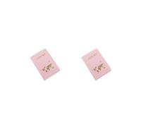 Siepificius 10 fundas protectoras para pasaportes de identificación de viaje, tarjetas de crédito, funda para pasaportes, color rosa, Juego de 2 (rosa), as description, como se muestra en la