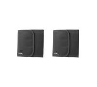 Siepificius Bolsa de filtro de 3 ranuras para Cokin P Series o 58, 62, 77, 25-82 mm, Juego de 2 (negro), 12x12.5x2cm, como se muestra en la