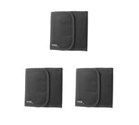 Siepificius Bolsa de filtro de 3 ranuras para Cokin P Series o 58, 62, 77, 25-82 mm, Juego de 3 (negro), 12x12.5x2cm, como se muestra en la
