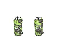 Siepificius Bolsa impermeable para natación con correa ajustable para la cintura, color azul, 210 x 150 mm, Juego de 2 (verde 10 l), 10 L, como se muestra en la