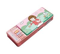 Siepificius Bonito estuche para lápices, regalo para estudiantes, suministros escolares, escuela secundaria, astronauta, 2 capas, Tiempo de ocio de 2 capas, 245x100mm, como se muestra en la