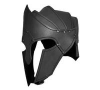 Siepificius Casco medieval de cosplay duradero para actuaciones de Navidad, día festivo, color negro