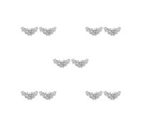 Siepificius Clips de zapatos de cristal con diamantes de imitación para mujer, decoración de botas de boda, 6x3.5cm, Poliéster, como se muestra en la