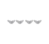 Siepificius Clips de zapatos de cristal con diamantes de imitación para mujer, decoración de botas de boda, 6x3.5cm, Poliéster, como se muestra en la