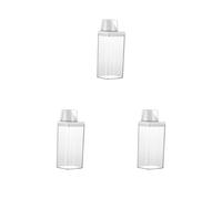 Siepificius Contenedor de almacenamiento de arroz para despensa con taza medidora, dispensador de detergente para ropa, M (1100 ml), color blanco, Juego de 3 (blanco, 1500 ml), 1500ml, como se muestra