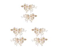Siepificius Decoración de zapatos de moda con hebilla para damas de honor, 9.5x6.5cm, Poliéster, como se muestra en la
