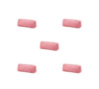 Siepificius Estuche de felpa para lápices de gran capacidad, con cierre de cremallera, organizador de papelería, suministros escolares y de oficina, color caqui, Juego de 5 (rosa profundo), as