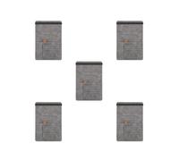 Siepificius Funda organizadora de documentos para pasaportes, cartera de viaje, tarjetero, color negro, 15 x 21 cm, Juego de 5 (gris claro, 15 x 21 cm), 15x21cm, como se muestra en la