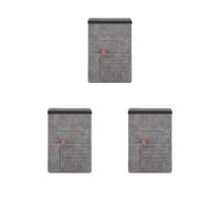 Siepificius Funda organizadora de documentos para pasaportes, cartera de viaje, tarjetero, color negro, 15 x 21 cm, Juego de 3 (gris claro, 15 x 21 cm), 15x21cm, como se muestra en la