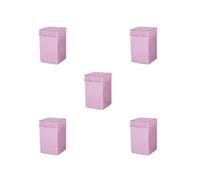 Siepificius Funda para lavadora, secadora automática, protector de lavadora para hogar, hotel, baño, baño, accesorios de tela, color plateado, S, Juego de 5 (rosa M), M, como se muestra en la