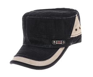 Siepificius Gorra unisex de algodón para hombre y mujer, color azul oscuro, Negro, Talla única