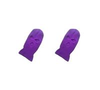 Siepificius Sombreros de punto con 3 agujeros, pasamontañas, bufanda, gorros, accesorios de moda para la cabeza, accesorios de hip-hop, regalos para ciclismo, color amarillo, Juego de 2 (morado), 8