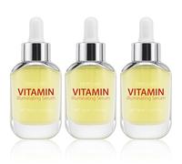 Siero illuminante di vitamina per il viso, con vitamina C, acido ialuronico, Siero illuminante per il viso per la pelle opaca, migliora il tono della pelle irregolare, Radiance Booster (3Pcs)