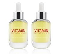 Siero illuminante di vitamina per il viso, con vitamina C, acido ialuronico, Siero illuminante per il viso per la pelle opaca, migliora il tono della pelle irregolare, Radiance Booster (2Pcs)